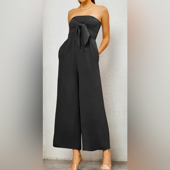 Straplss bow-tied breast, black jumper, women’s size smalll, beautiful - Picture 2 of 3